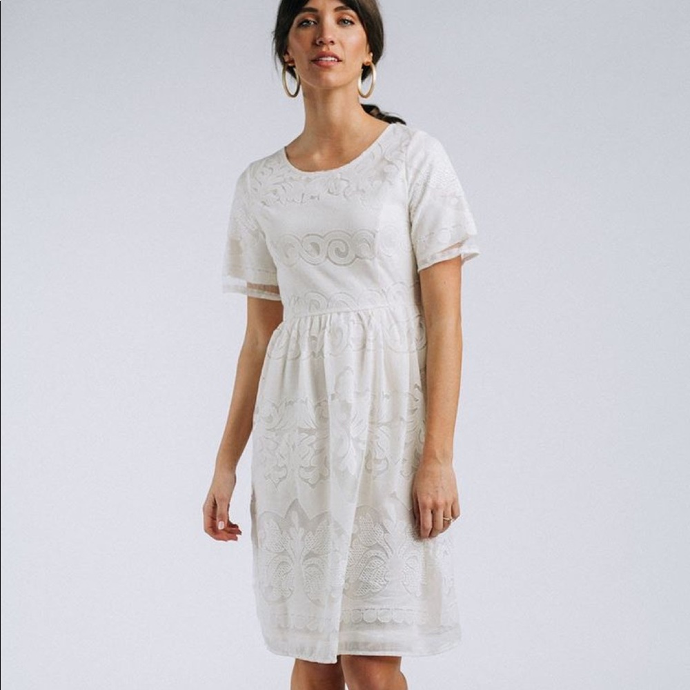 Classic White Dress. Never been worn.